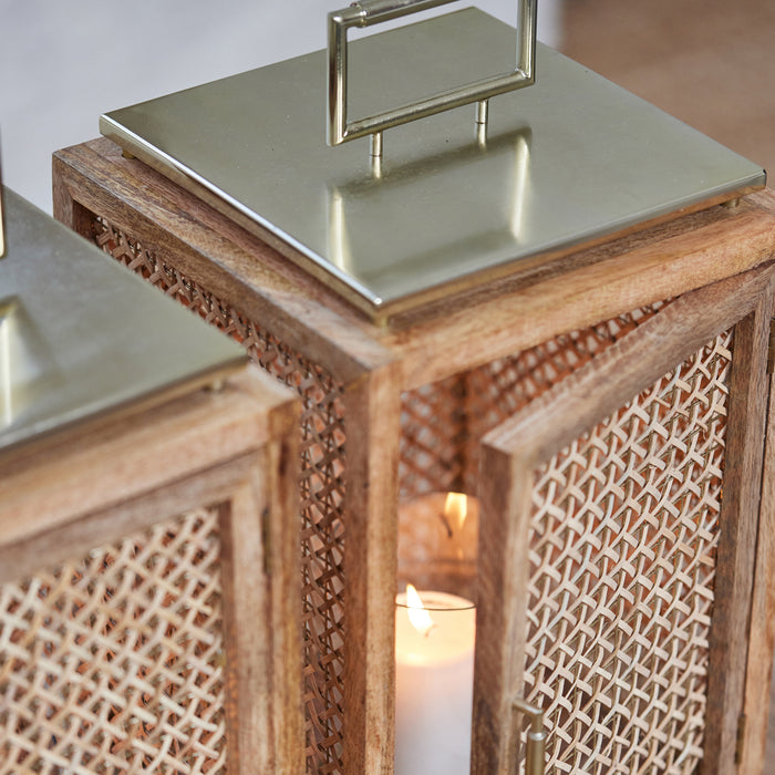 Riviera Maison lantaarn, Windlicht, Kaarsenhouder - Java - Bruin