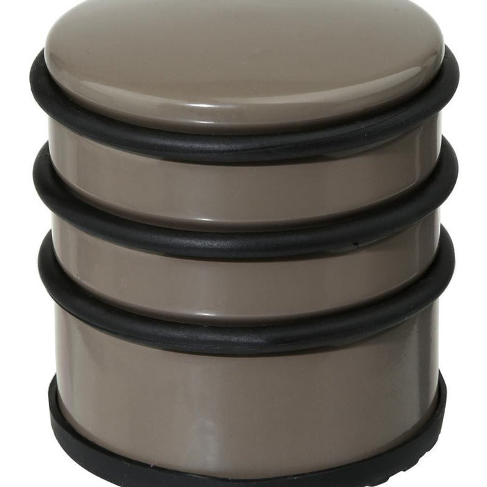 5five Deurstopper - rond - taupe - metaal - 7 x 7,5 cm