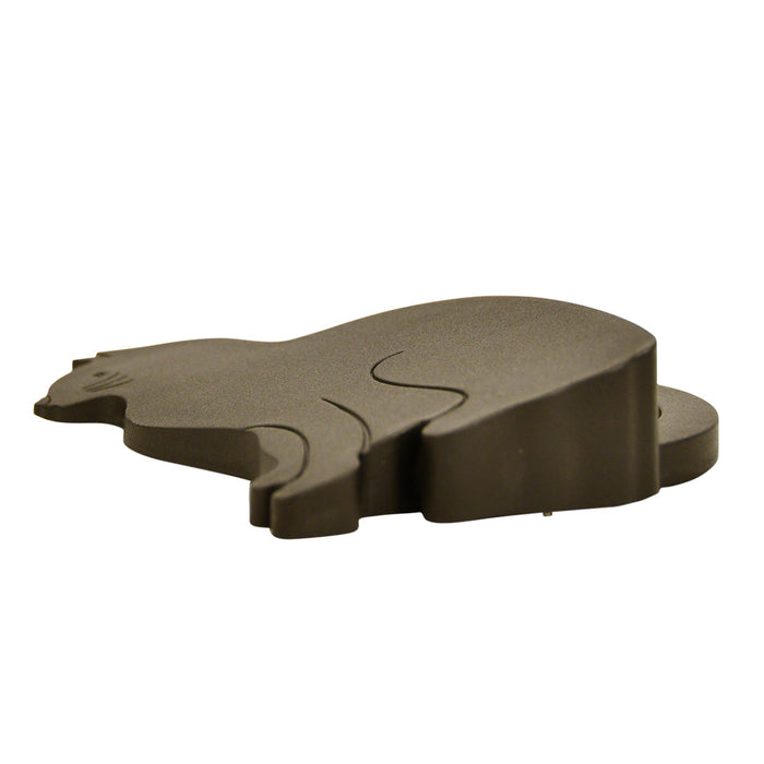 Esschert Design Deurstopper - kat - kunststof - zwart - 11 x 9 cm