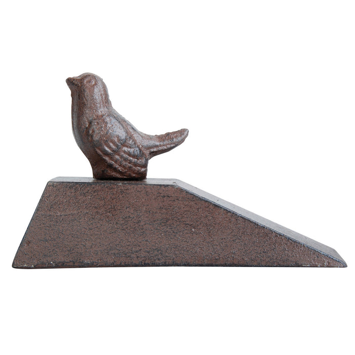 Esschert deurstopper vogel -i¿½ gietijzeri¿½ - donker bruin - 15 x 6.5