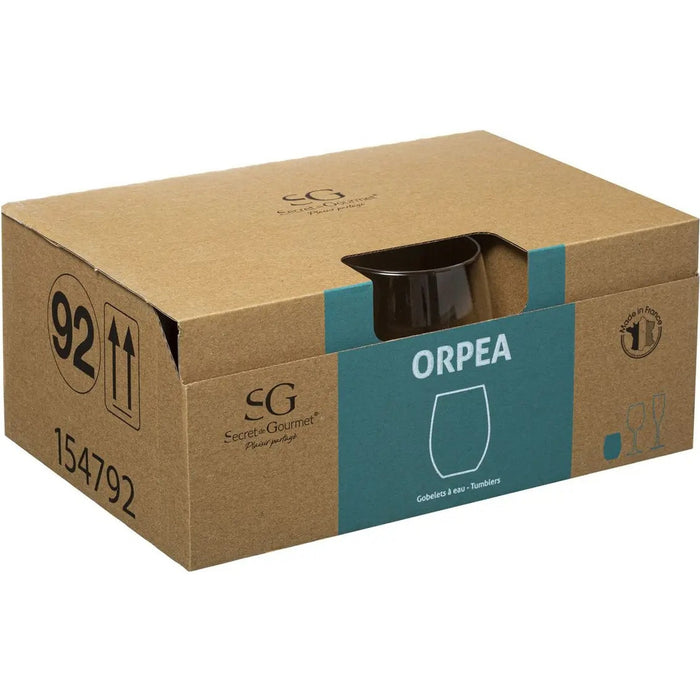Secret de Gourmet Tumbler drinkglazen - 6x st - 360 ml - Orpea