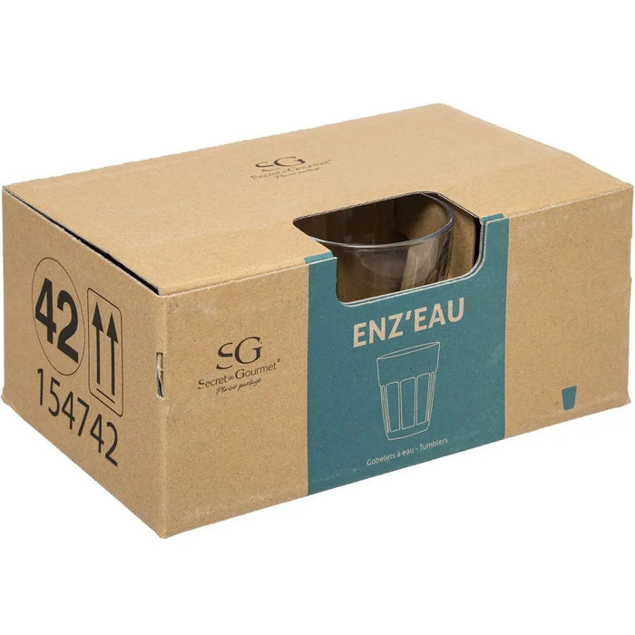 Secret de Gourmet Water|sap glazen - 6 st - 210 ml - Enzeau