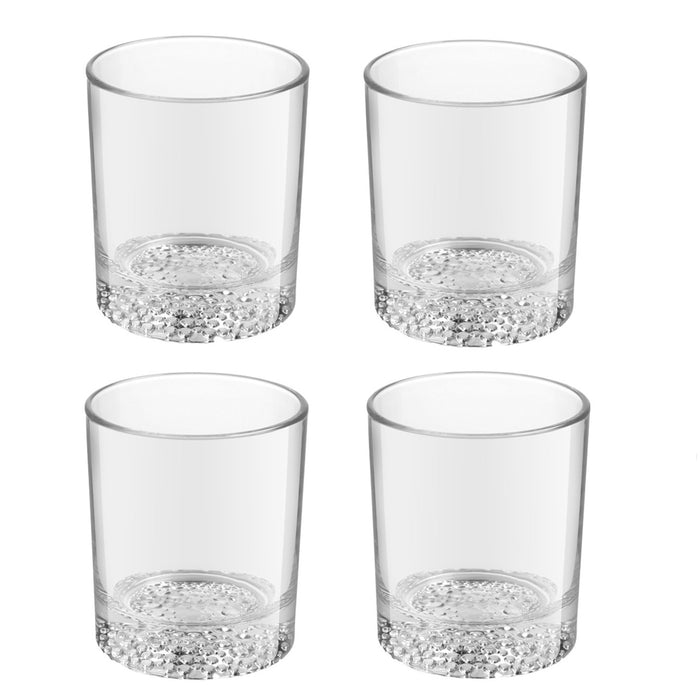Whisky tumbler glazen - 4x - Artisan serie - transparant - 290 ml
