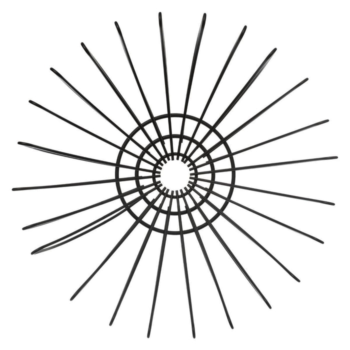 Secret de Gourmet Fruitschaal-fruitmand - zwart - metaal - 35 cm