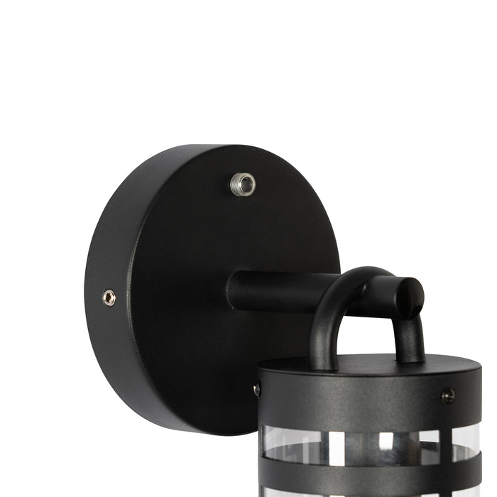 QAZQA Buiten wandlamp zwart IP44 met schemersensor - Ruben