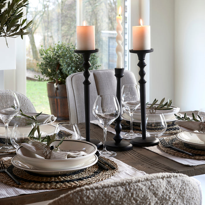 Riviera Maison RM Warrington Candle Holder black (Ø) 11x (H) 36