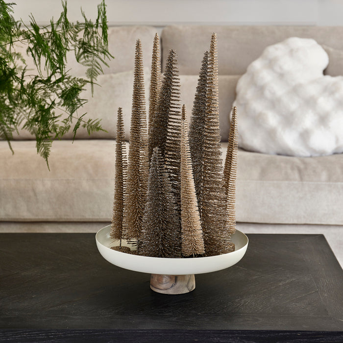 Riviera Maison Decoratieschaal Wit, Plateau met voet - Narvik