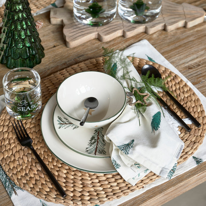 Riviera Maison Textielen servetten groen - Winter Forest set van 2