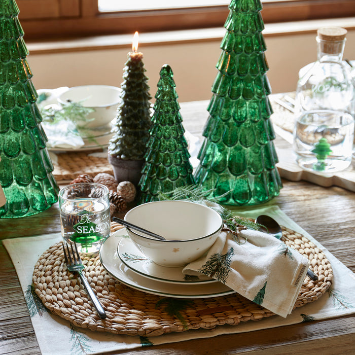 Riviera Maison Textielen servetten groen - Winter Forest set van 2