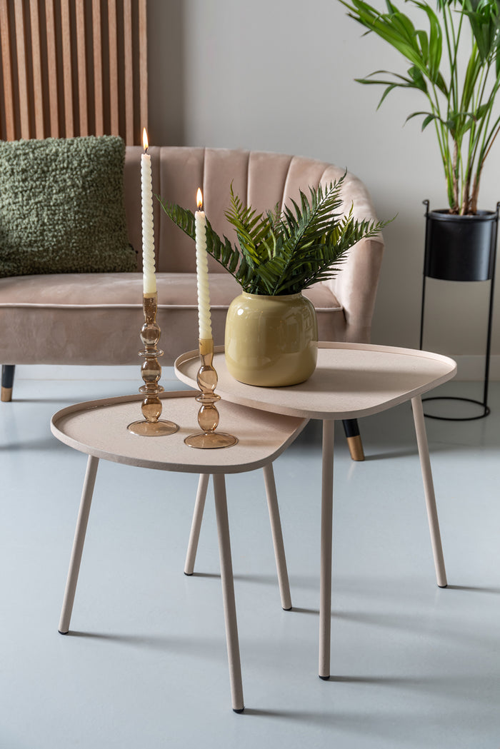 Leitmotiv Boaz Bijzettafel Medium - Warm Grey