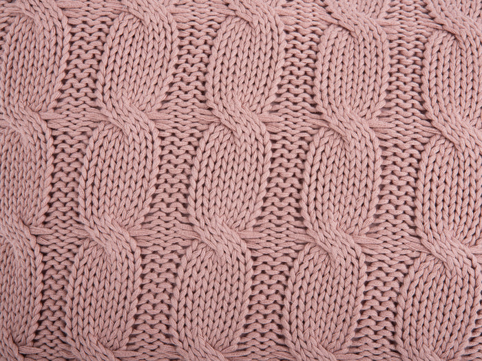 Present Time Cushion Cable Knitted 45 x 45 x 16 cm