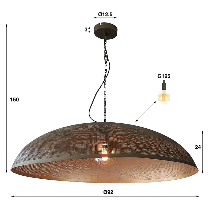 by fonQ Bronze Hanglamp Ø 90 cm - Brons