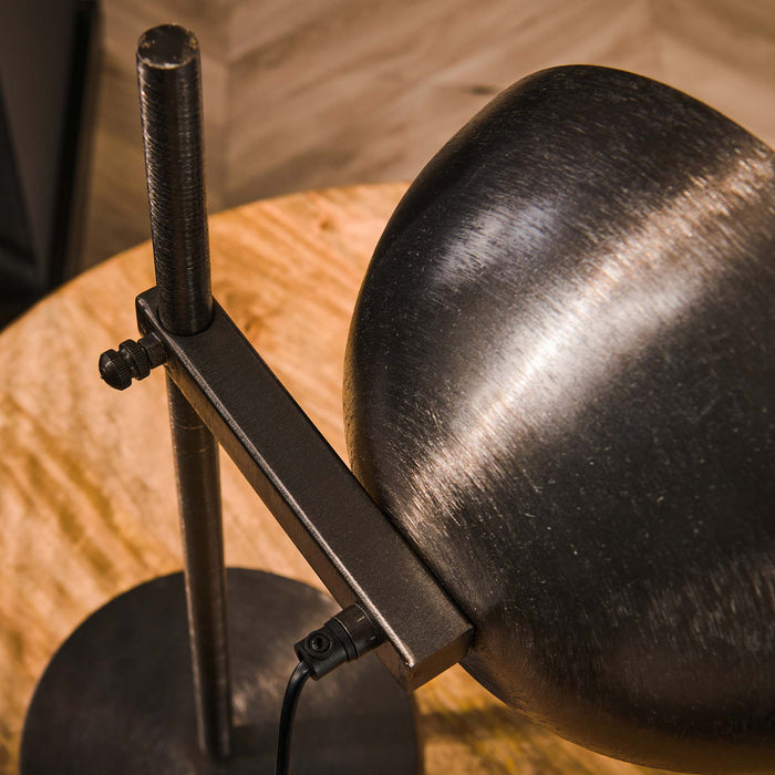 by fonQ Nick Tafellamp - Zwart/Nikkel