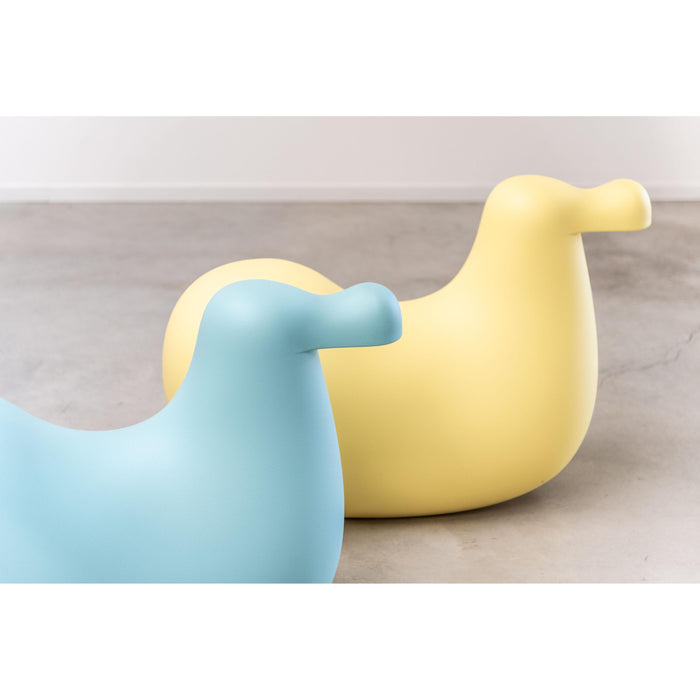 Dodo schommelpaard lichtgeel