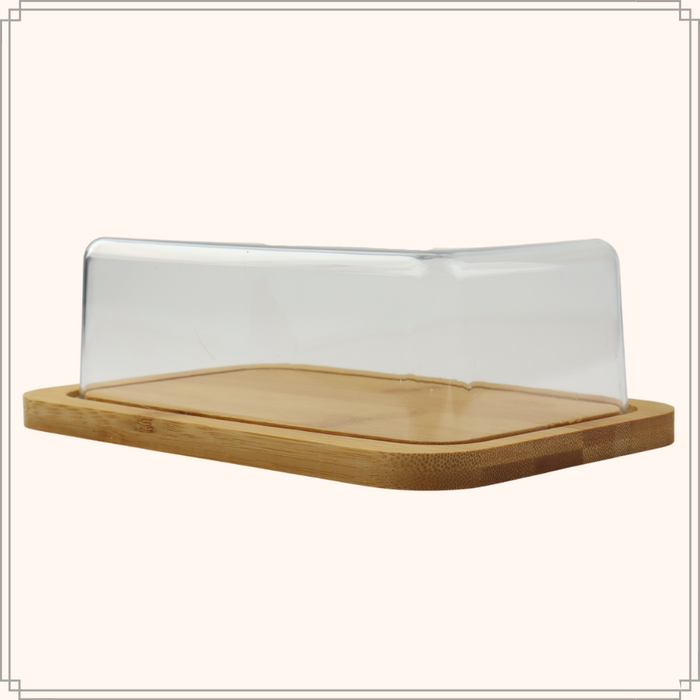 OTIX Botervloot met Deksel Bamboe 19 x 12,5 x 6,5 cm Rechthoekig Bo...