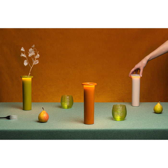 Bouquet tafellamp LED oplaadbaar karamel