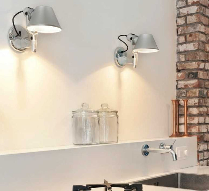 Tolomeo Faretto wandlamp retrofit zonder schakelaar