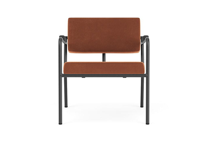 FÉST Monday fauteuil met amleuning zwart|zwart Soil 01 natural