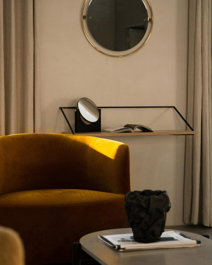 Audo Copenhagen Nimbus spiegel Ø60 gebronsd messing