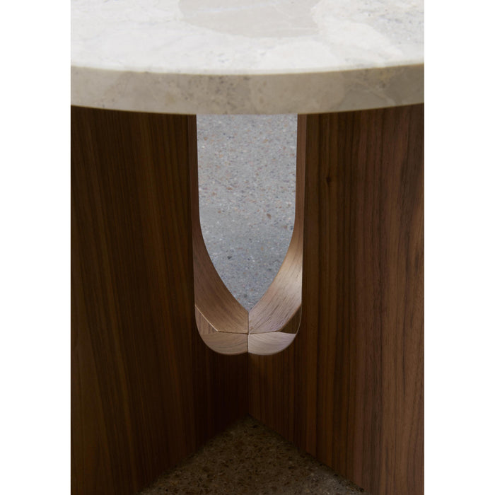 Audo Copenhagen Androgyne bijzettafel Ø50 walnoot