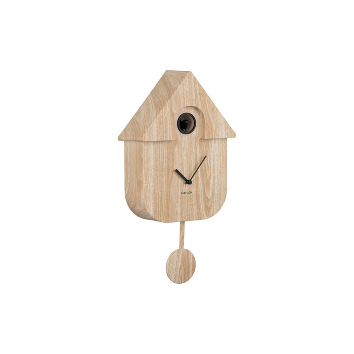 Karlsson Wandklok Modern Cuckoo - Naturel - 8,5x21,5x41cm