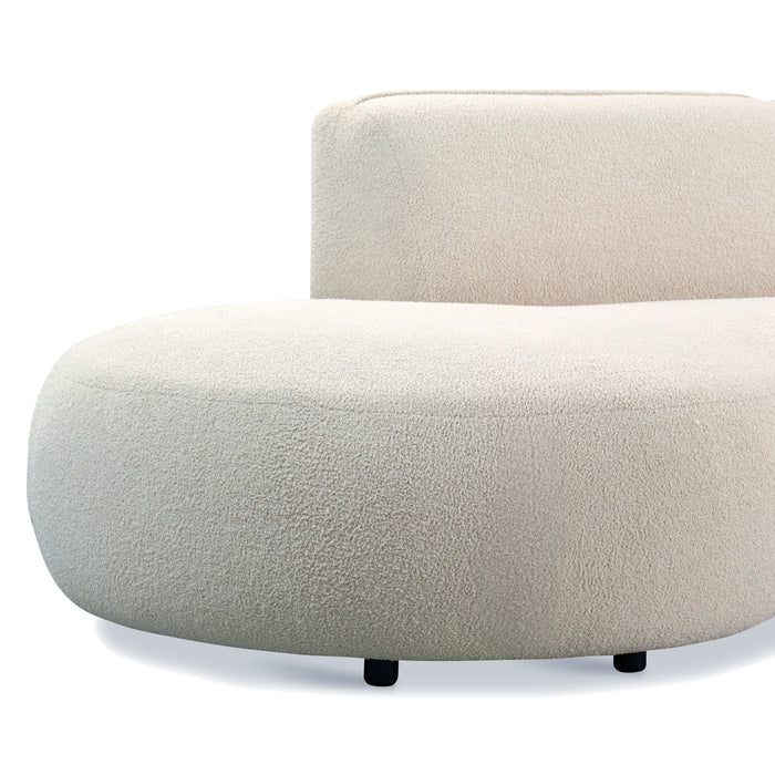 by fonQ Soft Ottomane Bank Links - Bouclé - Crème