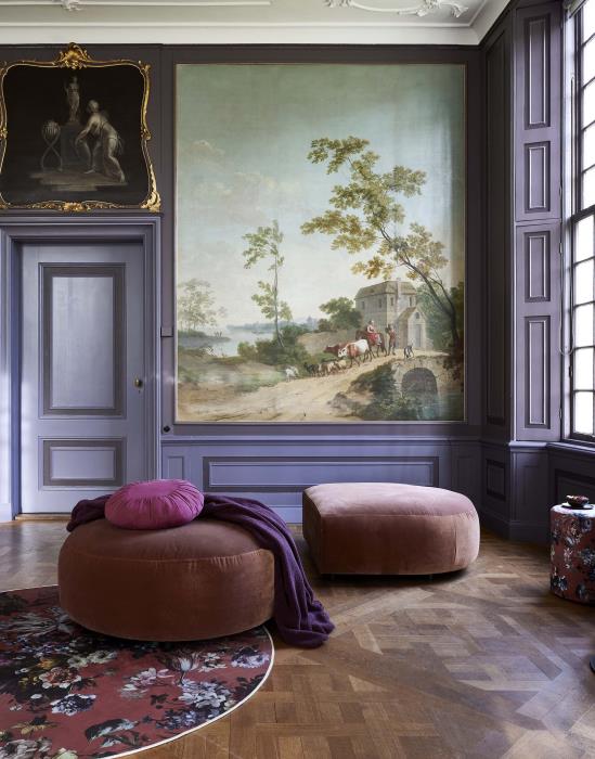 Essenza Teddy Plaid Plum wine 150 x 200 cm