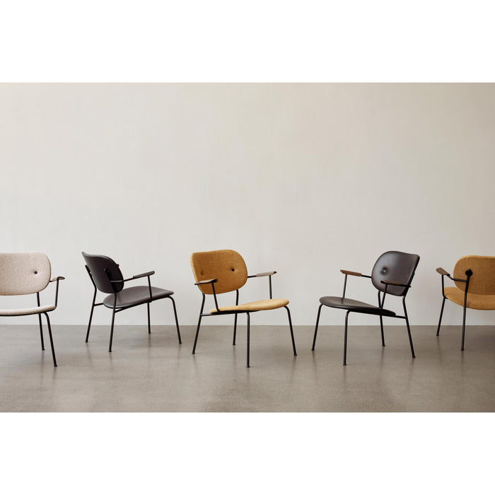 Audo Copenhagen Co fauteuil gestoffeerd Moss 022 naturel eiken