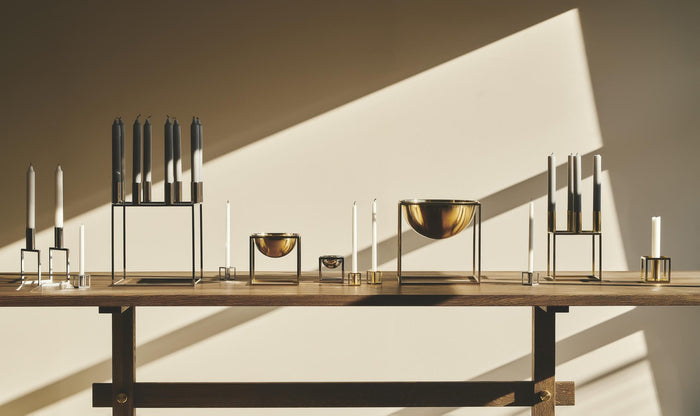 Audo Copenhagen Kubus Line kandelaar wit