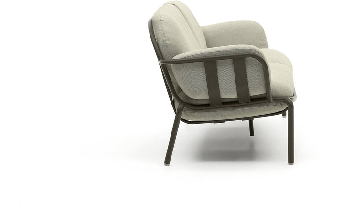 Kave Home - Joncols 3-zitsbank voor buiten in aluminium met groen