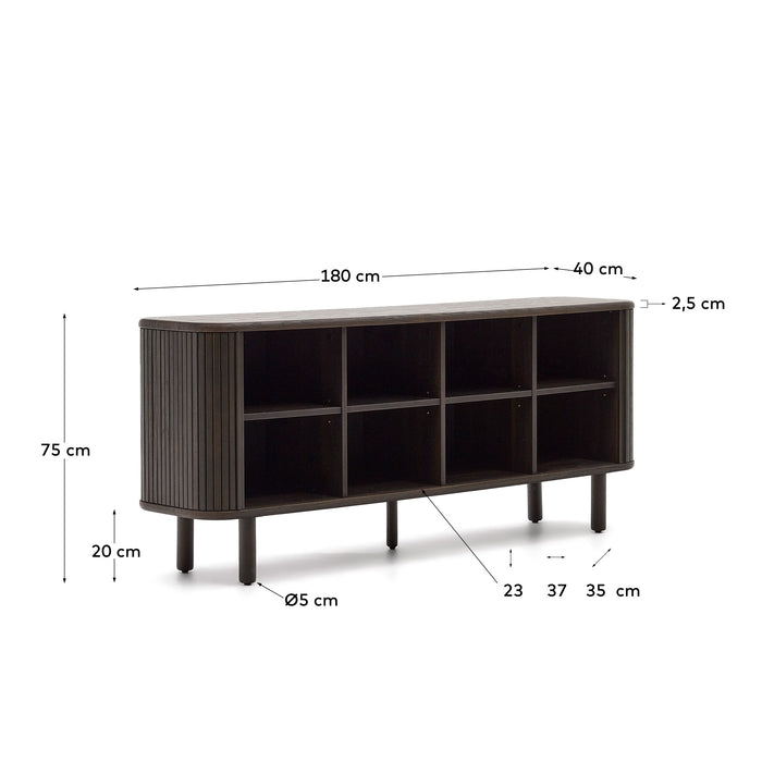 Kave Home Mailen Dressoir - Donkerbruin