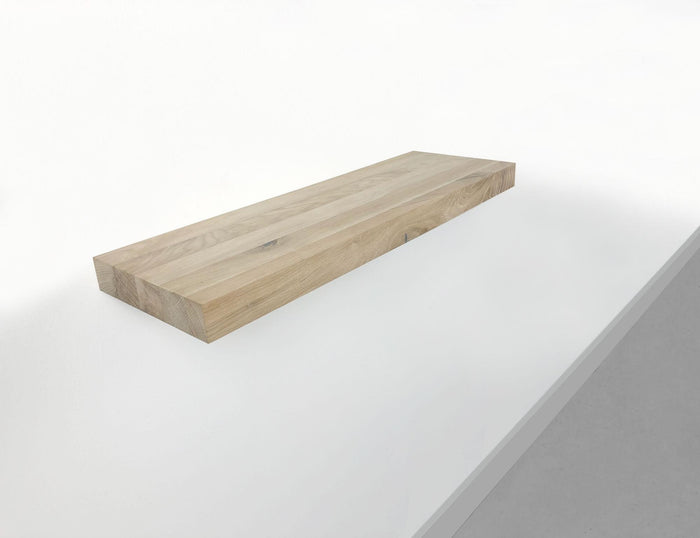 Woodbrothers Zwevende wandplank eiken recht 100x20cm