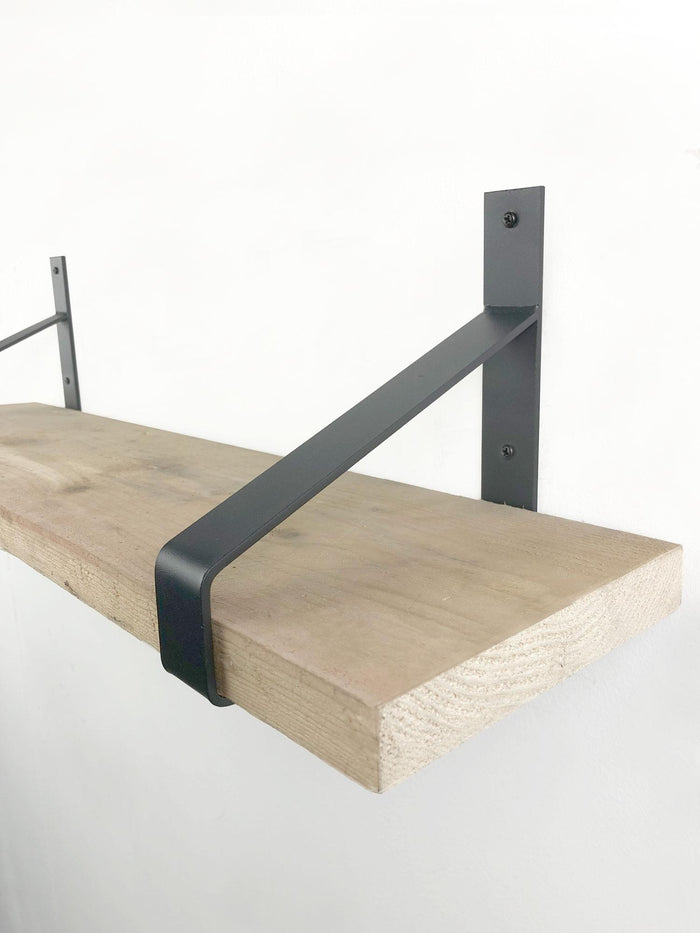 Woodbrothers Steigerhout wandplank 110x20cm + dragers