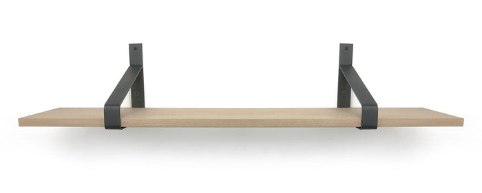 Woodbrothers Eiken 18mm wandplank recht 90x20cm + dragers