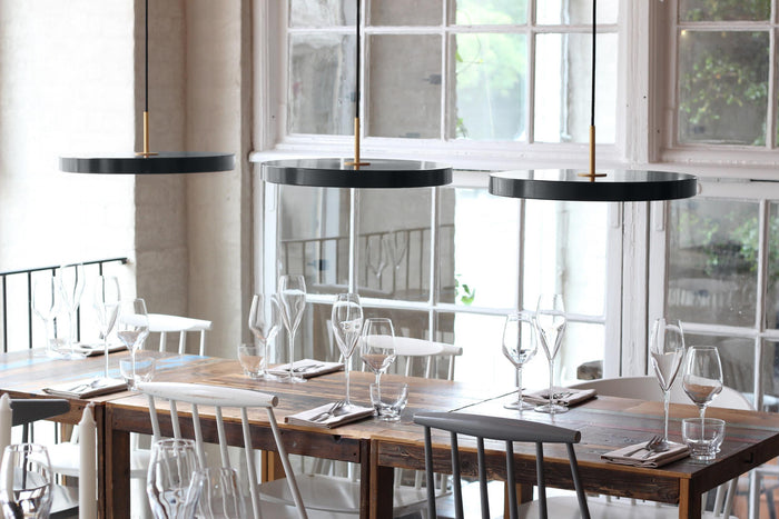 Asteria hanglamp Ø31 LED mini messing|nuance oranje