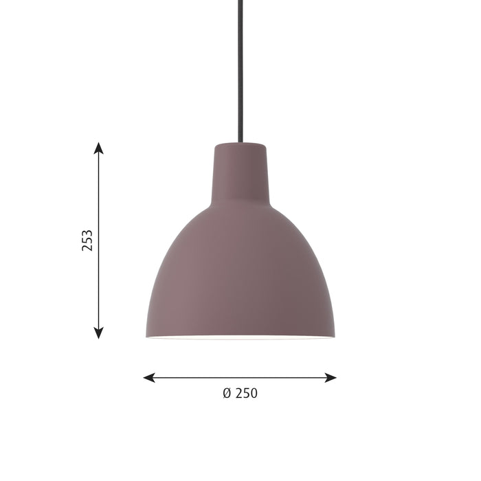 Toldbod Ø25 hanglamp zwart