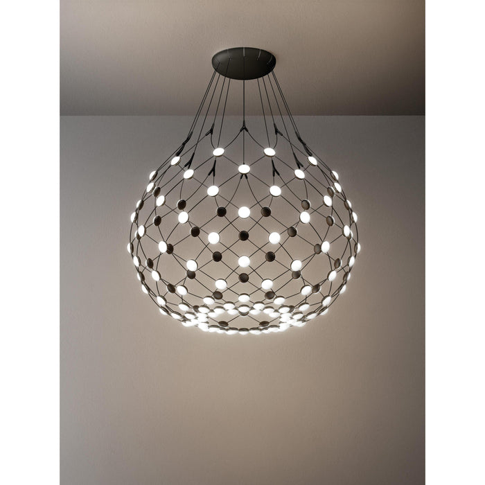 Luceplan Mesh hanglamp Ø80 LED 1m snoer draadloze bediening