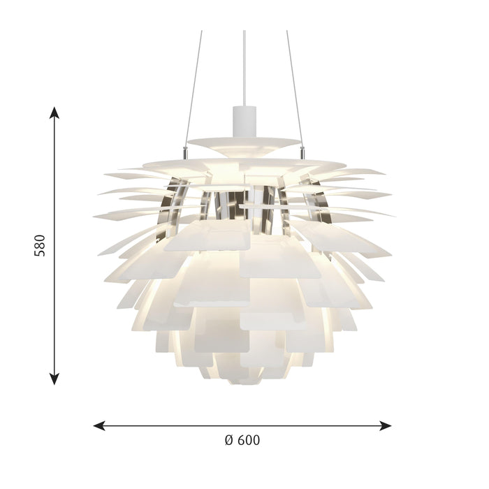 PH Artichoke hanglamp Ø60 retrofit wit