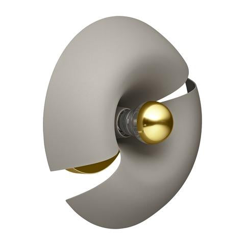 Cycnus wandlamp 30 taupe|goud