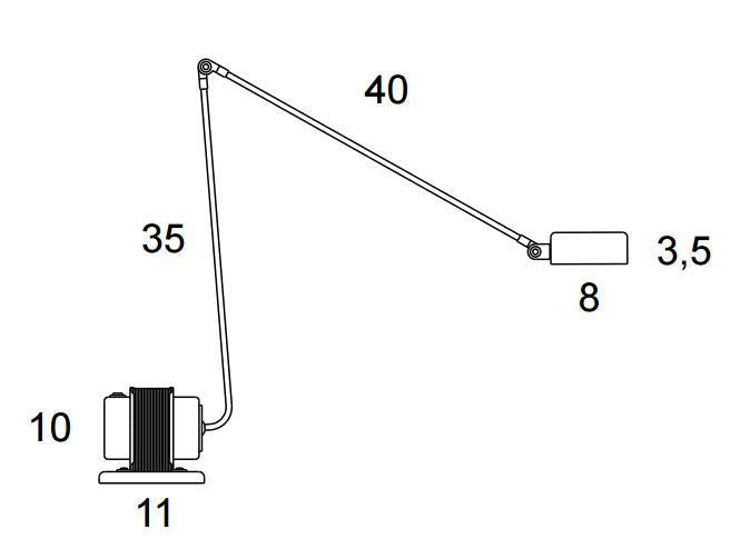 Lumina Daphine tafellamp LED 2700K rood