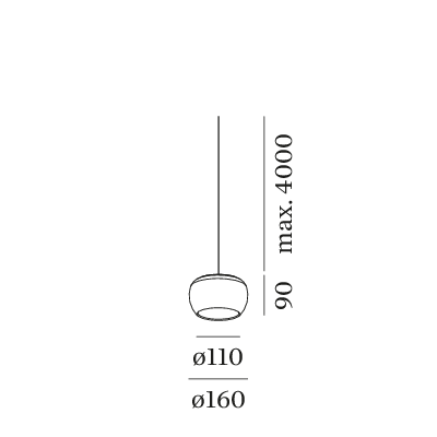 Wever & Ducre Wetro 1.0 hanglamp LED koper