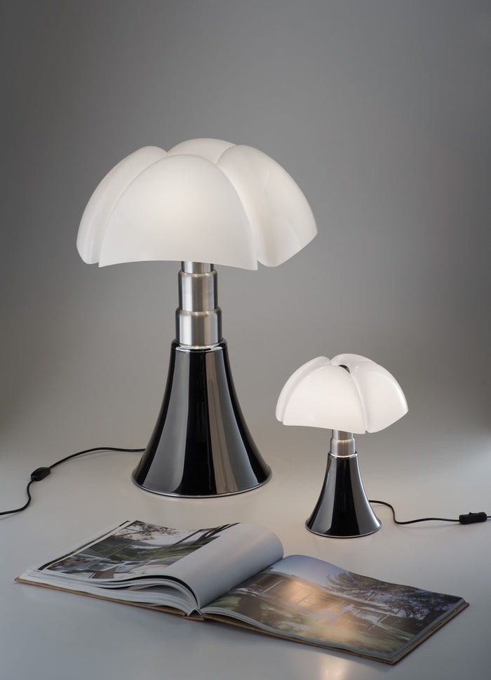 Martinelli Luce Pipistrello vloer- en tafellamp retrofit satijn