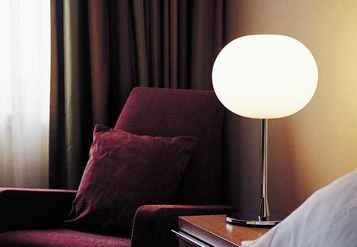 Glo-Ball T1 tafellamp zilver