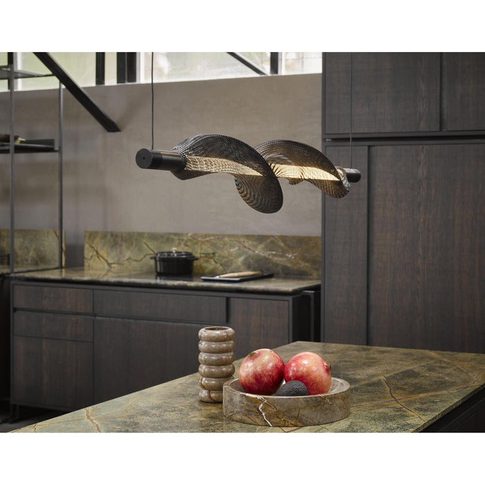 Vapour hanglamp LED Ø4 horizontaal zwart