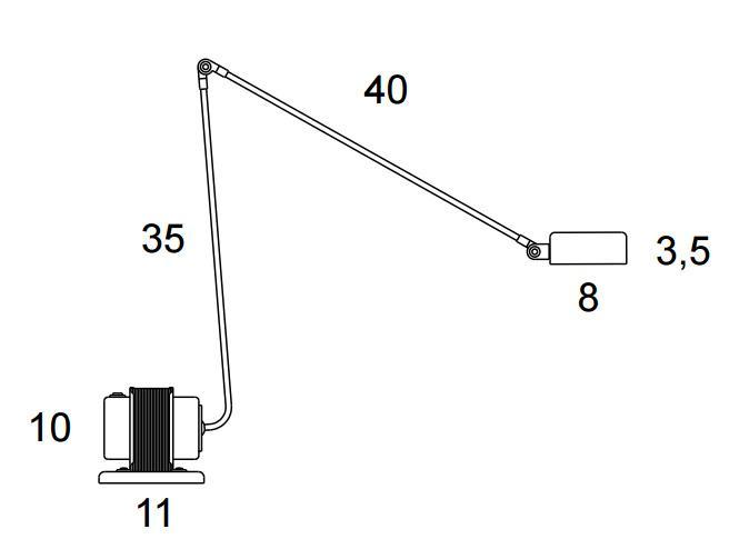Lumina Daphine tafellamp LED 2700K mat wit