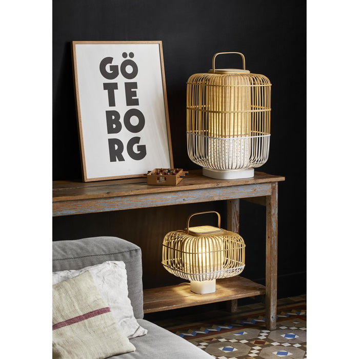 Forestier Bamboo square tafellamp large black