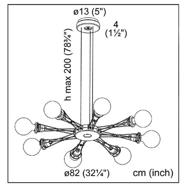 Lumina Matrix Otto hanglamp nikkel