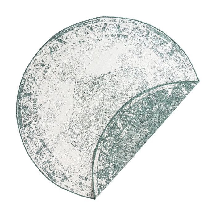 Eva Interior Buitenkleed Rond sage - Groen - dubbelzijdig 200cm