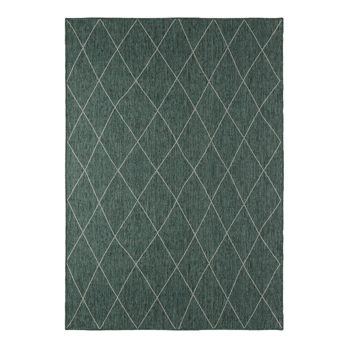 Vintt Buitenkleed Kriscross Groen dubbelzijdig -200 x 290 cm - (L)