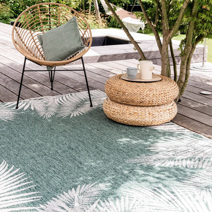 Buitenkleed Leaf - Groen - dubbelzijdig - EVA Interior - 160 x 230 cm